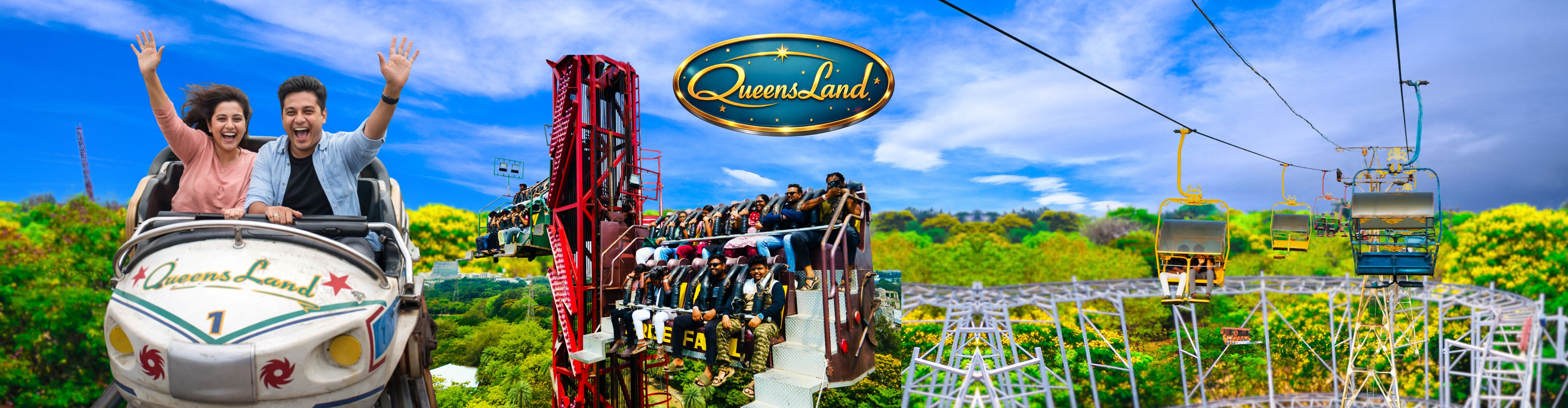 Queensland Amusement Park Banner